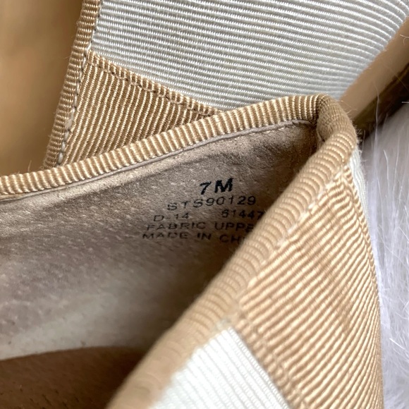 Sperry Top Sider Striped Canvas Point Toe Flats - Picture 5 of 9